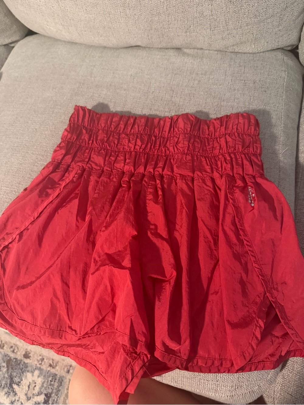 Free People Red Athletic Shorts